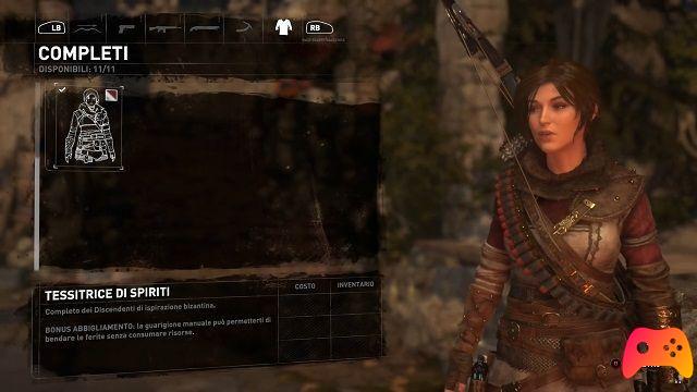 Rise of the Tomb Raider - Comment obtenir tous les ensembles