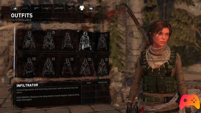 Rise of the Tomb Raider - Comment obtenir tous les ensembles