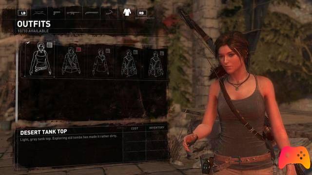 Rise of the Tomb Raider - Como obter todos os conjuntos