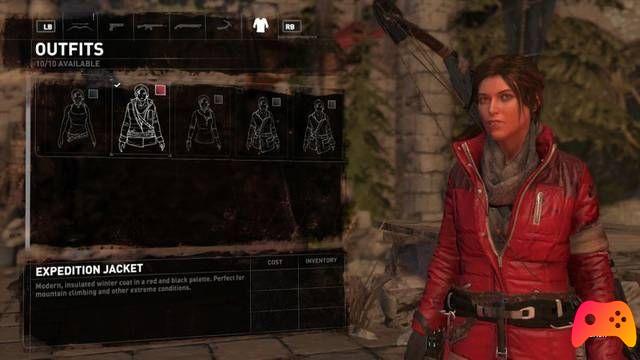 Rise of the Tomb Raider - Como obter todos os conjuntos