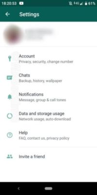 The WhatsApp settings menu changes with the latest update