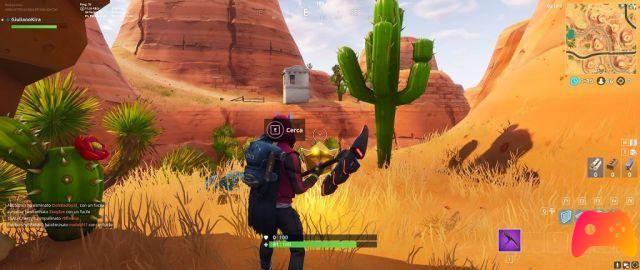 Encuentra el lugar entre Oasis, Stone Arch y Dinosaurs en Fortnite