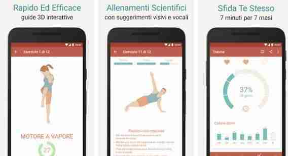 App to keep fit: muscle mass gain and weight loss