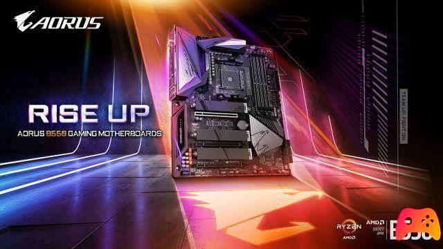 GIGABYTE lanza placas base AMD B550 AORUS