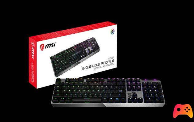 MSI - Vigor GK50 Low-Profile Mechanical Keyboard