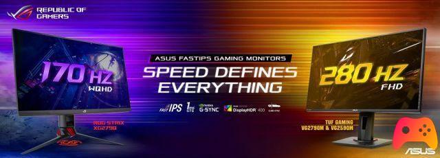 ASUS anuncia os monitores de jogos mais rápidos do mundo