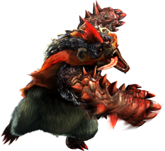 Gerações de Monster Hunter: lutando contra um Redhelm Arzuros