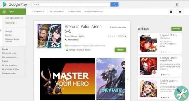 ¿Cómo descargar Arena of Valor para Android, PC y Nintendo Switch?