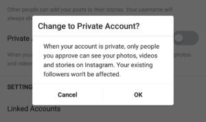 Cómo cambiar la configuración de privacidad de Instagram