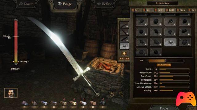 Mount & Blade II: Bannerlord - Cómo fabricar armas