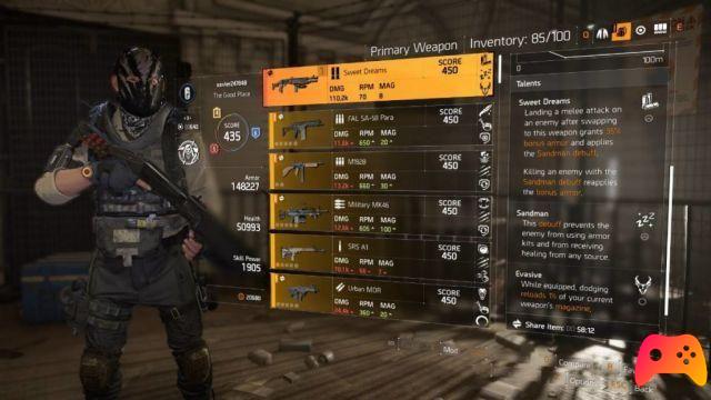 The Division 2: Comment obtenir la pompe Sweet Dreams