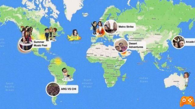 Snapchat: encuentre a sus amigos a través de instantáneas (Snap Map)