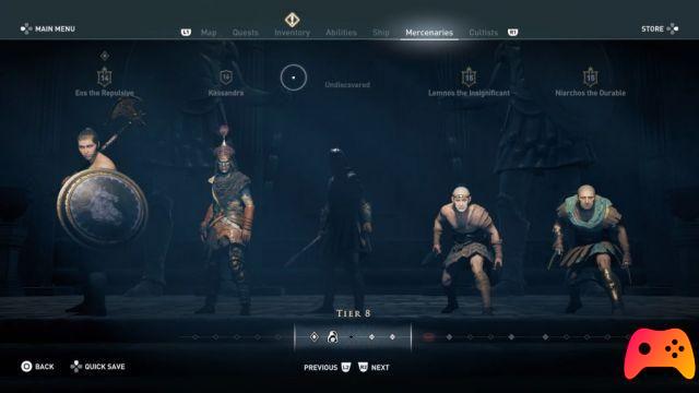 Comment gravir la hiérarchie des mercenaires dans Assassin's Creed Odyssey