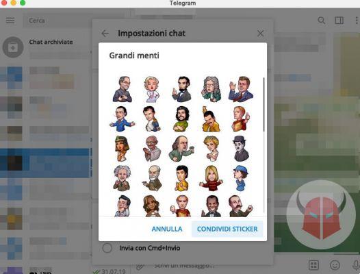 Comment faire des autocollants sur Telegram