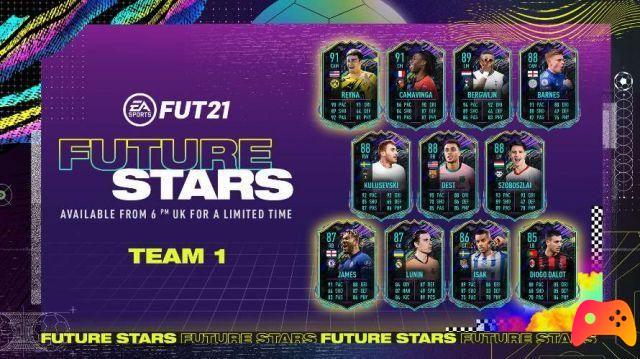 Chega o FIFA 21, a primeira equipe do Future Stars!