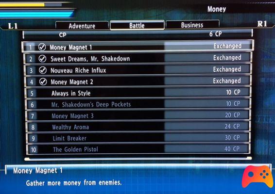 Yakuza 0: todas las habilidades que se pueden comprar en el templo para Kazuma Kiryu