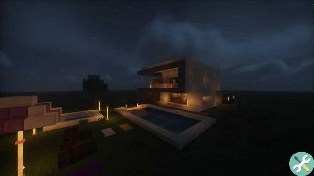 How to make an amazing modern concrete house in Minecraft Very easy!