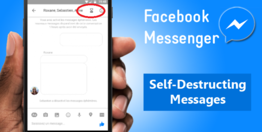 Messages autodestructeurs sur Facebook