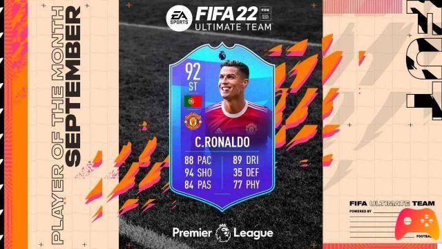 FIFA 22, Cristiano is the POTM of the Premier League!