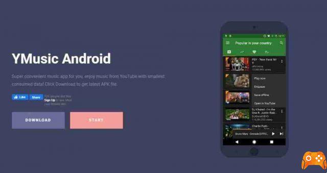 Aplicación para descargar música gratis para Android