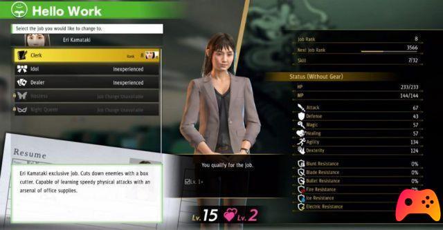 Yakuza: Like a Dragon - Como desbloquear empregos