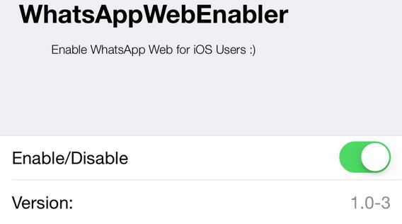 How to enable Whatsapp web for iPhone 6, 6 Plus, 5S and 5