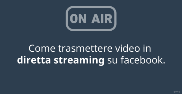 How to stream video on Facebook