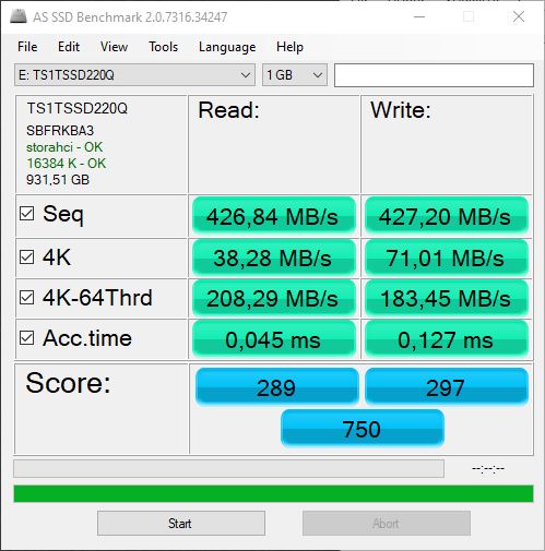 Transcend SSD220Q - Critique