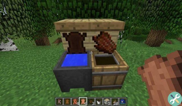 Comment obtenir de la peau dans Minecraft avec de la viande pourrie ou avec la ferme de peau ?